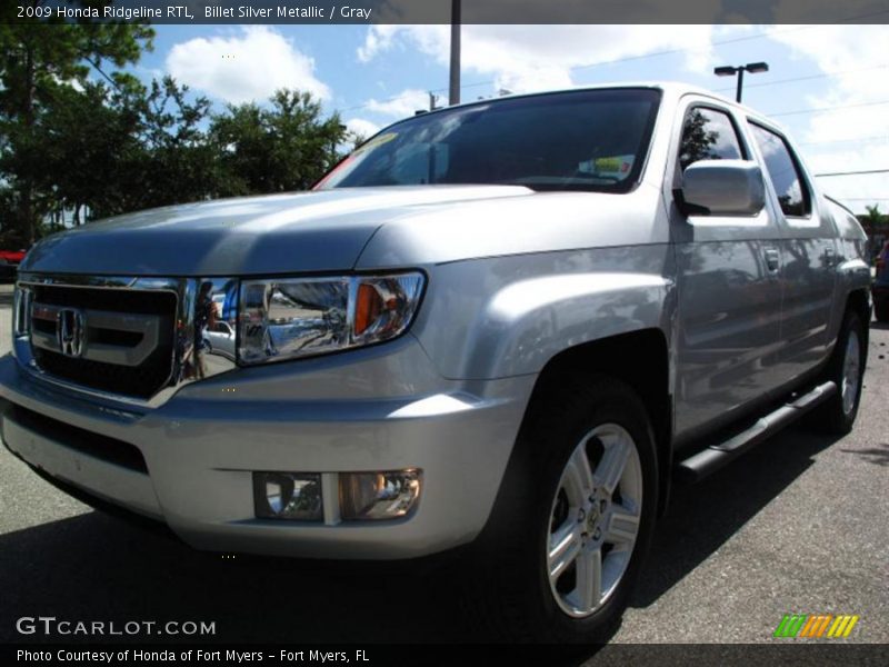 Billet Silver Metallic / Gray 2009 Honda Ridgeline RTL