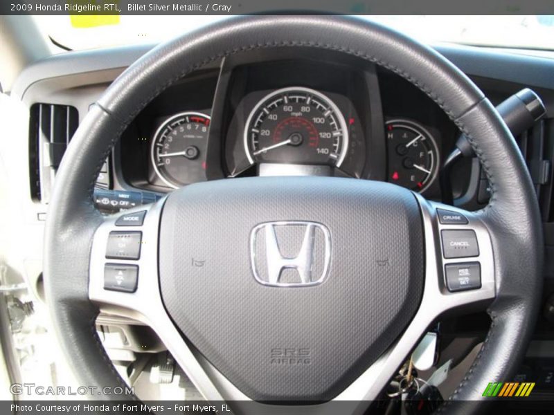 Billet Silver Metallic / Gray 2009 Honda Ridgeline RTL