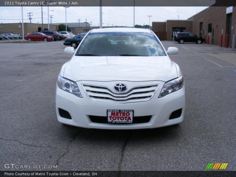 Super White / Ash 2011 Toyota Camry LE