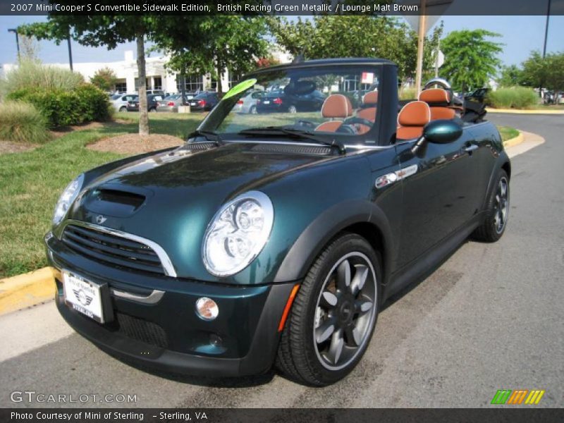 British Racing Green Metallic / Lounge Malt Brown 2007 Mini Cooper S Convertible Sidewalk Edition