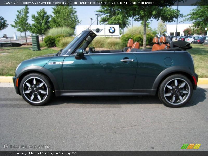 British Racing Green Metallic / Lounge Malt Brown 2007 Mini Cooper S Convertible Sidewalk Edition