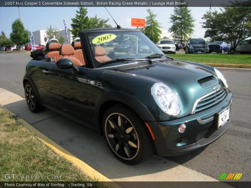 British Racing Green Metallic / Lounge Malt Brown 2007 Mini Cooper S Convertible Sidewalk Edition