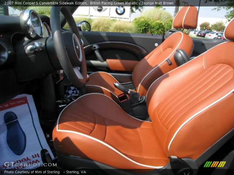 British Racing Green Metallic / Lounge Malt Brown 2007 Mini Cooper S Convertible Sidewalk Edition