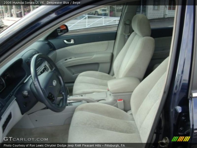 Deepwater Blue / Beige 2006 Hyundai Sonata LX V6