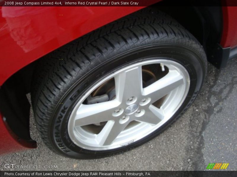 Inferno Red Crystal Pearl / Dark Slate Gray 2008 Jeep Compass Limited 4x4