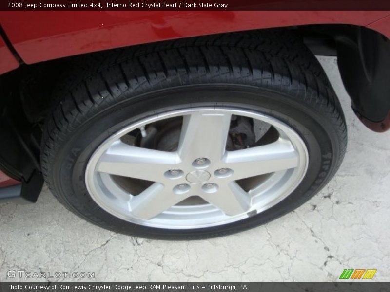 Inferno Red Crystal Pearl / Dark Slate Gray 2008 Jeep Compass Limited 4x4