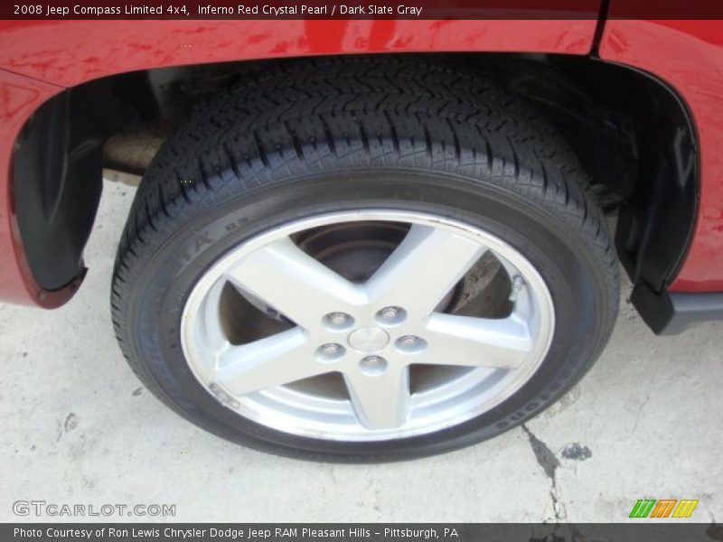 Inferno Red Crystal Pearl / Dark Slate Gray 2008 Jeep Compass Limited 4x4