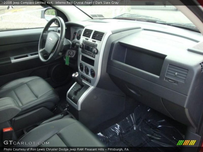 Inferno Red Crystal Pearl / Dark Slate Gray 2008 Jeep Compass Limited 4x4