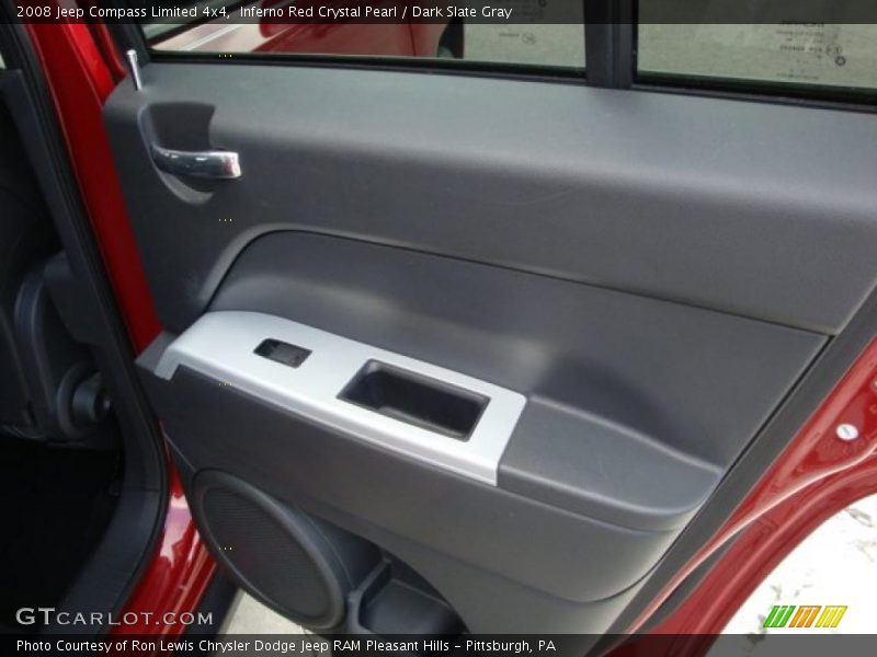 Inferno Red Crystal Pearl / Dark Slate Gray 2008 Jeep Compass Limited 4x4