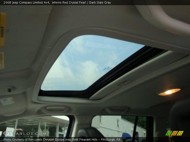 Inferno Red Crystal Pearl / Dark Slate Gray 2008 Jeep Compass Limited 4x4