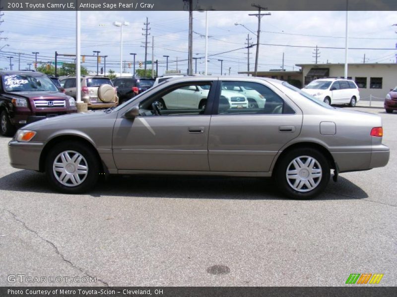 Antique Sage Pearl / Gray 2001 Toyota Camry LE