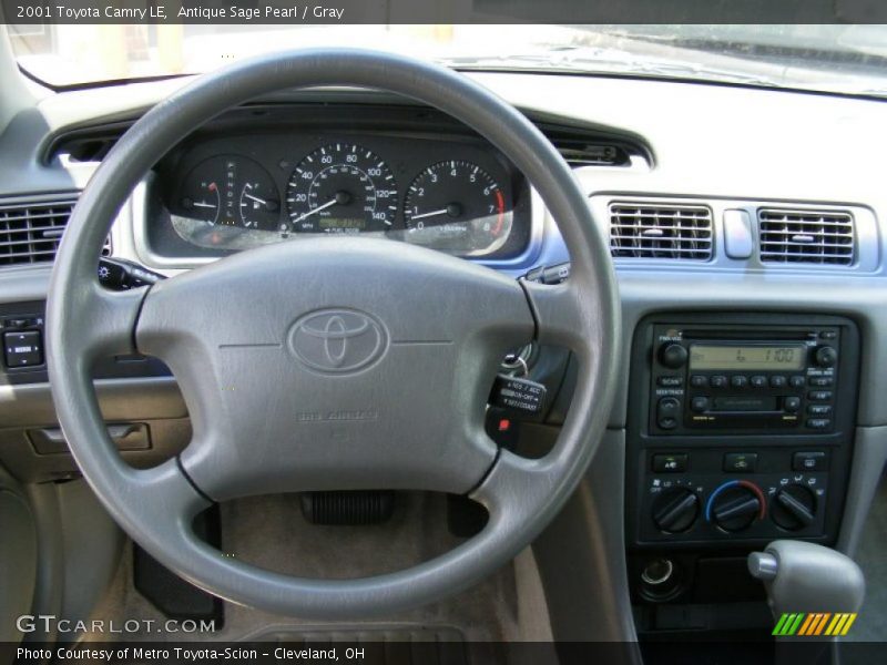 Antique Sage Pearl / Gray 2001 Toyota Camry LE