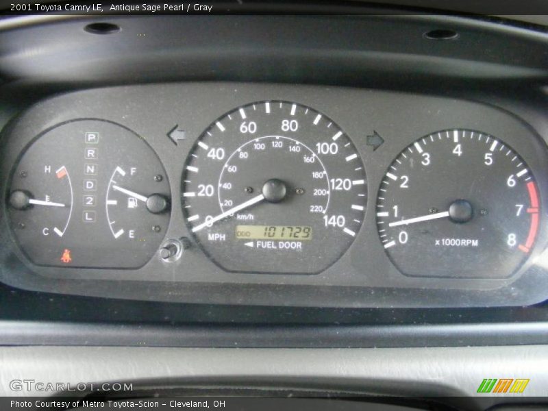 Antique Sage Pearl / Gray 2001 Toyota Camry LE