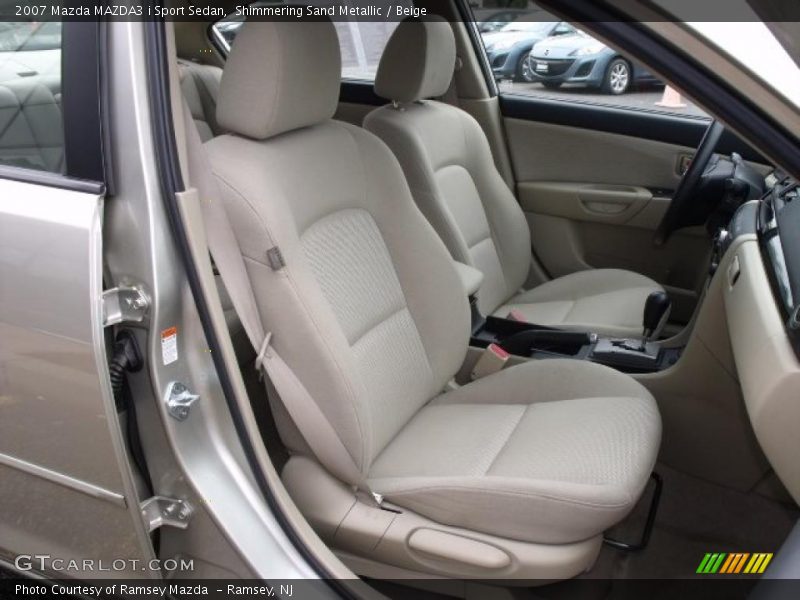 Shimmering Sand Metallic / Beige 2007 Mazda MAZDA3 i Sport Sedan