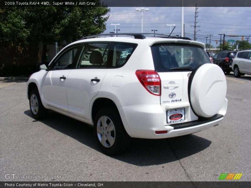 Super White / Ash Gray 2009 Toyota RAV4 4WD