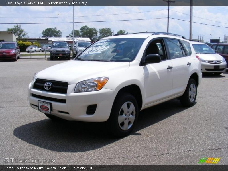 Super White / Ash Gray 2009 Toyota RAV4 4WD