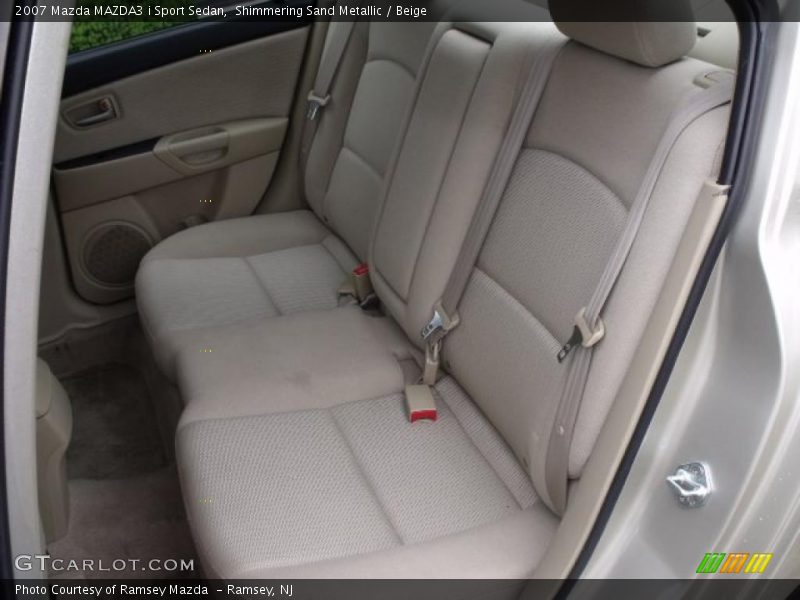 Shimmering Sand Metallic / Beige 2007 Mazda MAZDA3 i Sport Sedan