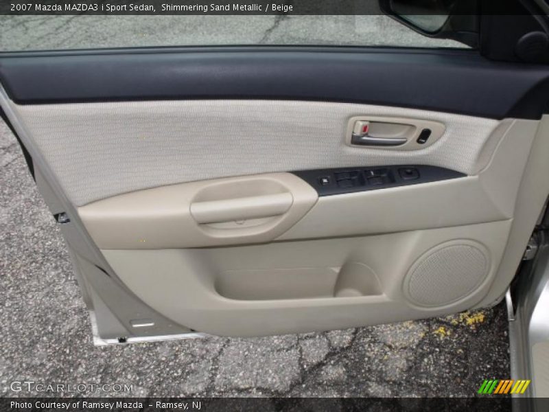Shimmering Sand Metallic / Beige 2007 Mazda MAZDA3 i Sport Sedan