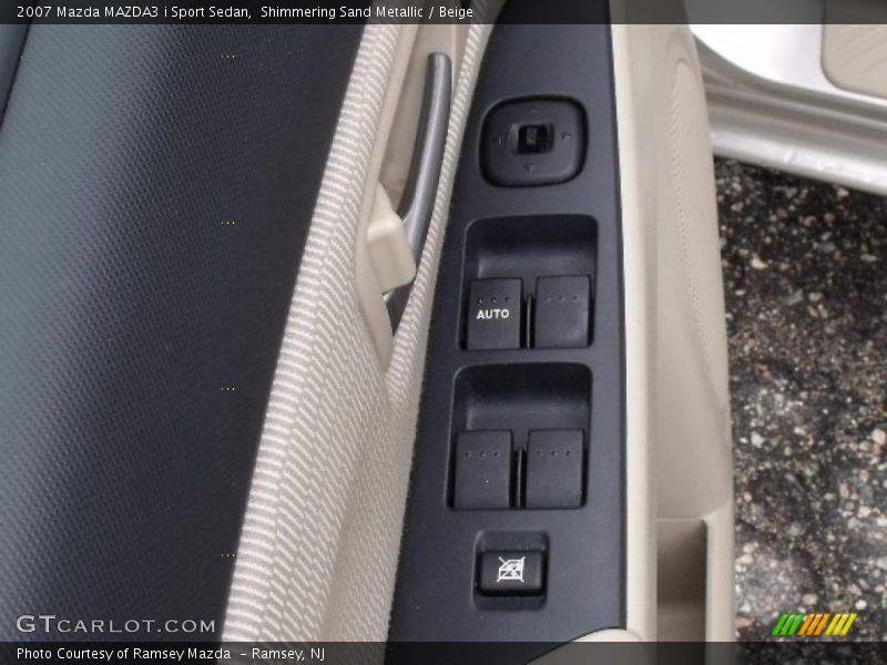 Shimmering Sand Metallic / Beige 2007 Mazda MAZDA3 i Sport Sedan