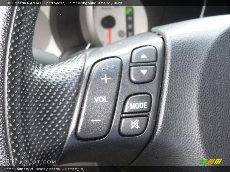 Shimmering Sand Metallic / Beige 2007 Mazda MAZDA3 i Sport Sedan