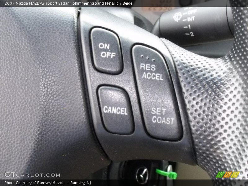 Shimmering Sand Metallic / Beige 2007 Mazda MAZDA3 i Sport Sedan