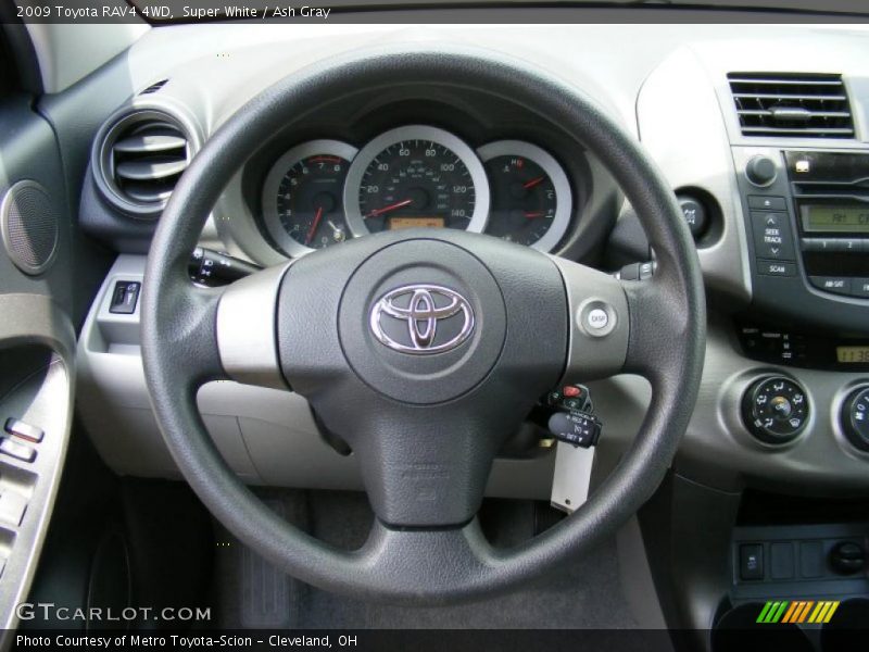 Super White / Ash Gray 2009 Toyota RAV4 4WD