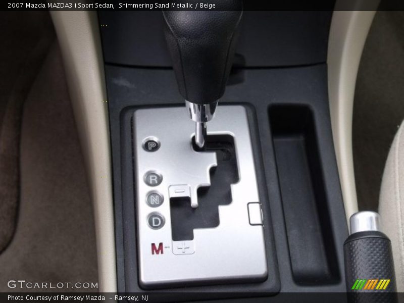 Shimmering Sand Metallic / Beige 2007 Mazda MAZDA3 i Sport Sedan