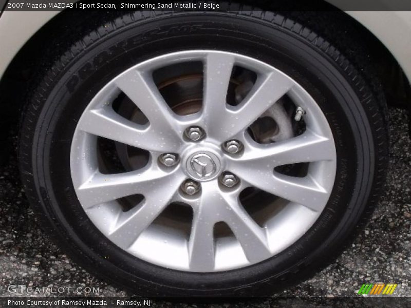 Shimmering Sand Metallic / Beige 2007 Mazda MAZDA3 i Sport Sedan