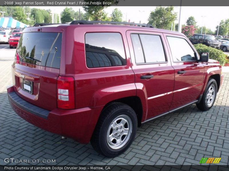 Red Crystal Pearl / Pastel Pebble Beige 2008 Jeep Patriot Sport