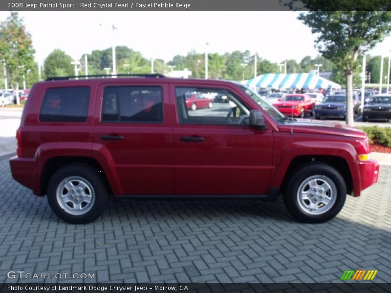 Red Crystal Pearl / Pastel Pebble Beige 2008 Jeep Patriot Sport