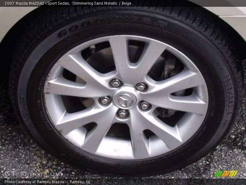 Shimmering Sand Metallic / Beige 2007 Mazda MAZDA3 i Sport Sedan