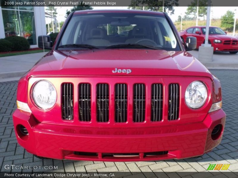 Red Crystal Pearl / Pastel Pebble Beige 2008 Jeep Patriot Sport