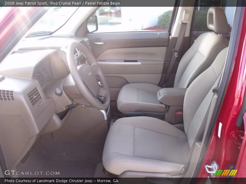 Red Crystal Pearl / Pastel Pebble Beige 2008 Jeep Patriot Sport