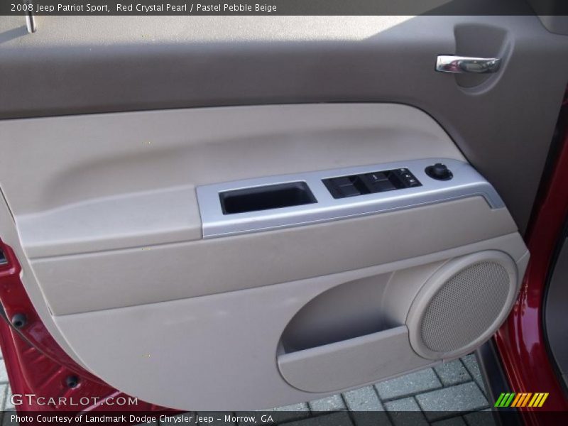 Red Crystal Pearl / Pastel Pebble Beige 2008 Jeep Patriot Sport