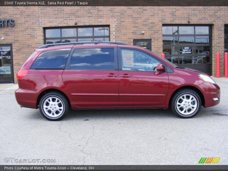 Salsa Red Pearl / Taupe 2006 Toyota Sienna XLE