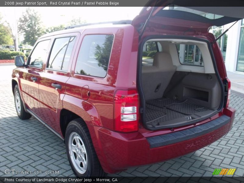 Red Crystal Pearl / Pastel Pebble Beige 2008 Jeep Patriot Sport
