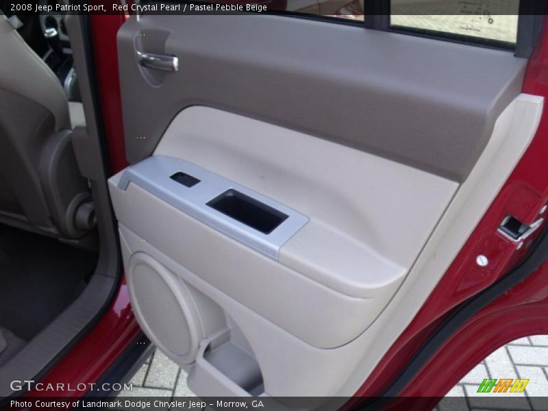 Red Crystal Pearl / Pastel Pebble Beige 2008 Jeep Patriot Sport