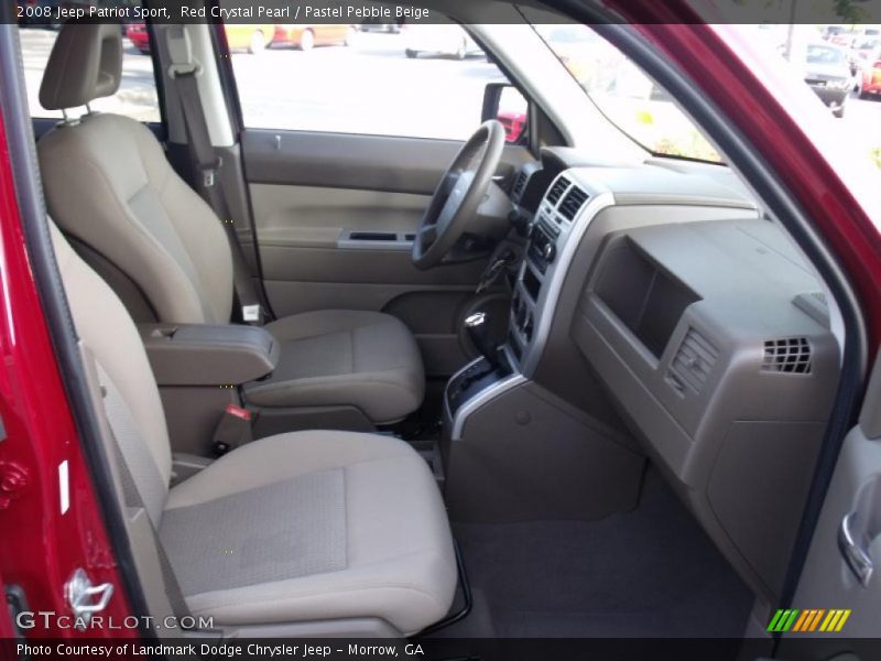 Red Crystal Pearl / Pastel Pebble Beige 2008 Jeep Patriot Sport