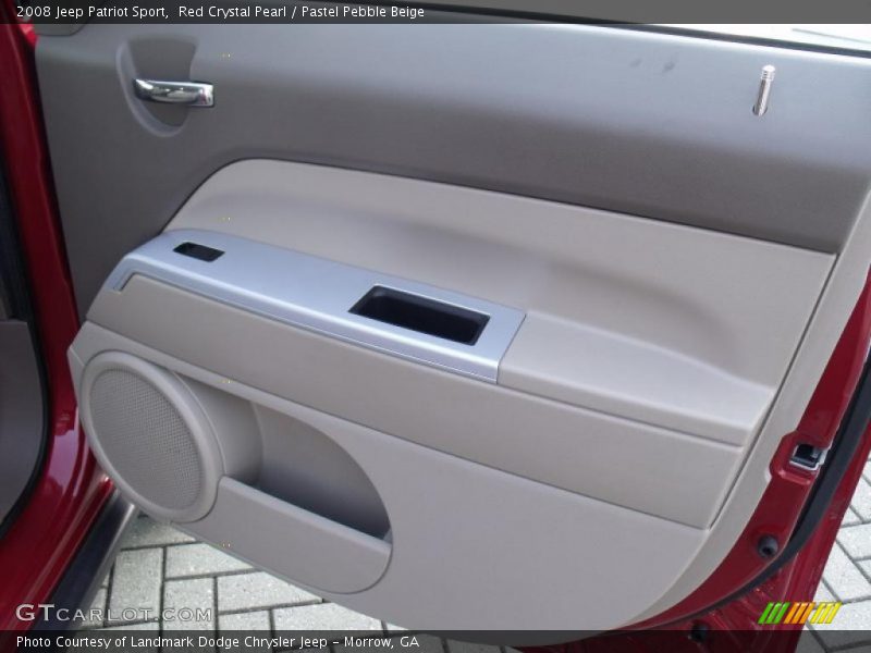 Red Crystal Pearl / Pastel Pebble Beige 2008 Jeep Patriot Sport