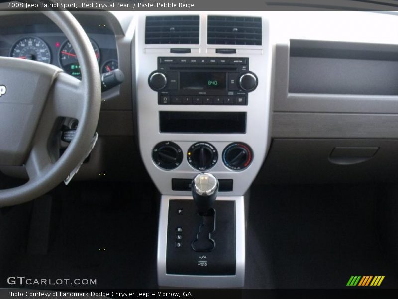 Red Crystal Pearl / Pastel Pebble Beige 2008 Jeep Patriot Sport