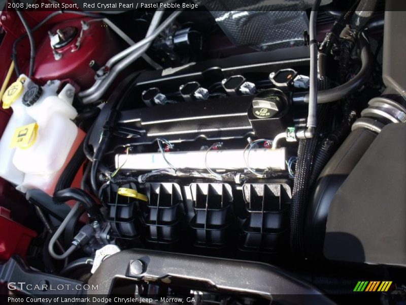 Red Crystal Pearl / Pastel Pebble Beige 2008 Jeep Patriot Sport
