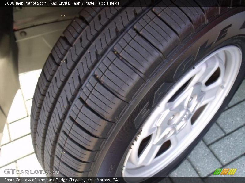 Red Crystal Pearl / Pastel Pebble Beige 2008 Jeep Patriot Sport