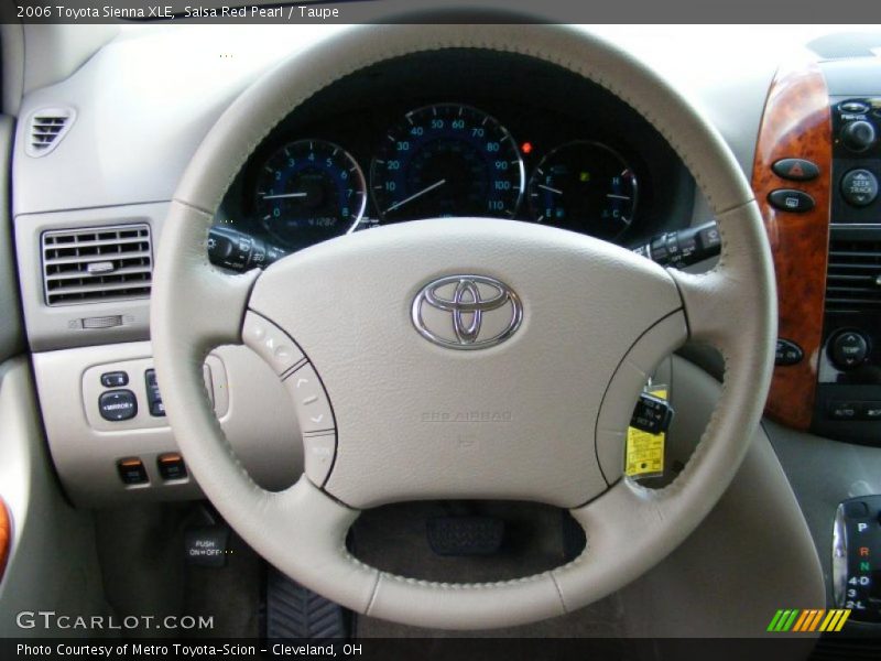 Salsa Red Pearl / Taupe 2006 Toyota Sienna XLE