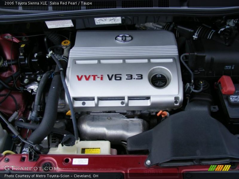 Salsa Red Pearl / Taupe 2006 Toyota Sienna XLE