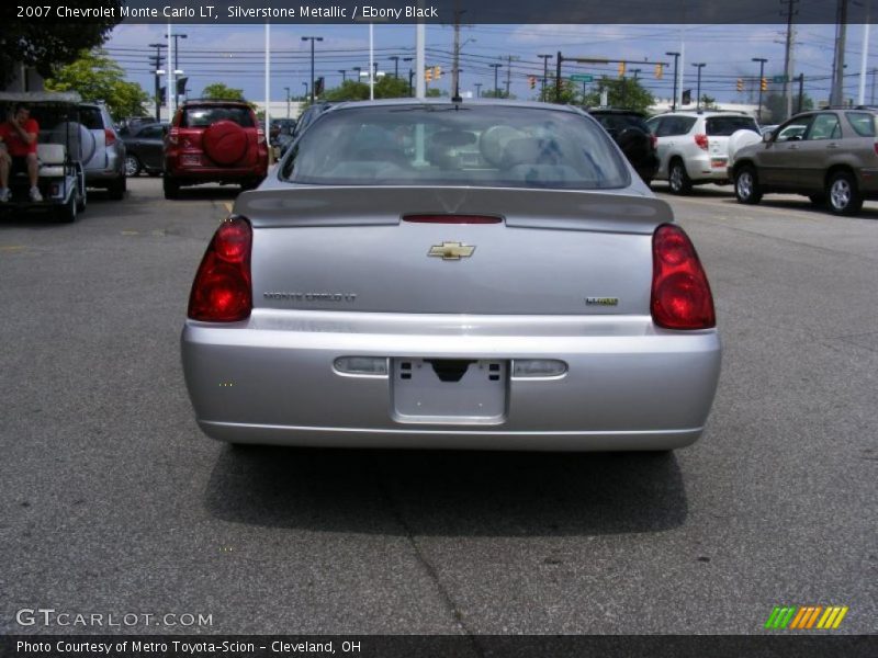 Silverstone Metallic / Ebony Black 2007 Chevrolet Monte Carlo LT