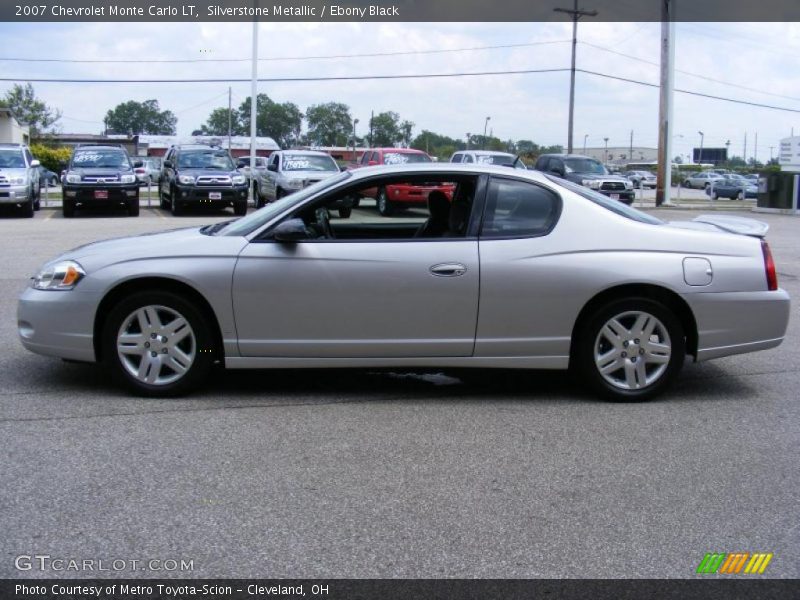Silverstone Metallic / Ebony Black 2007 Chevrolet Monte Carlo LT