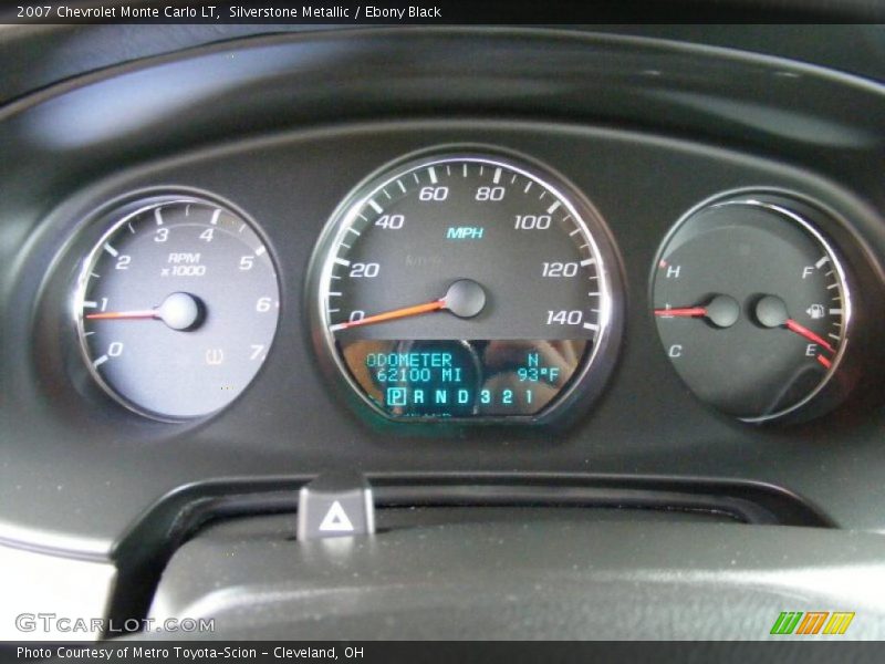 Silverstone Metallic / Ebony Black 2007 Chevrolet Monte Carlo LT