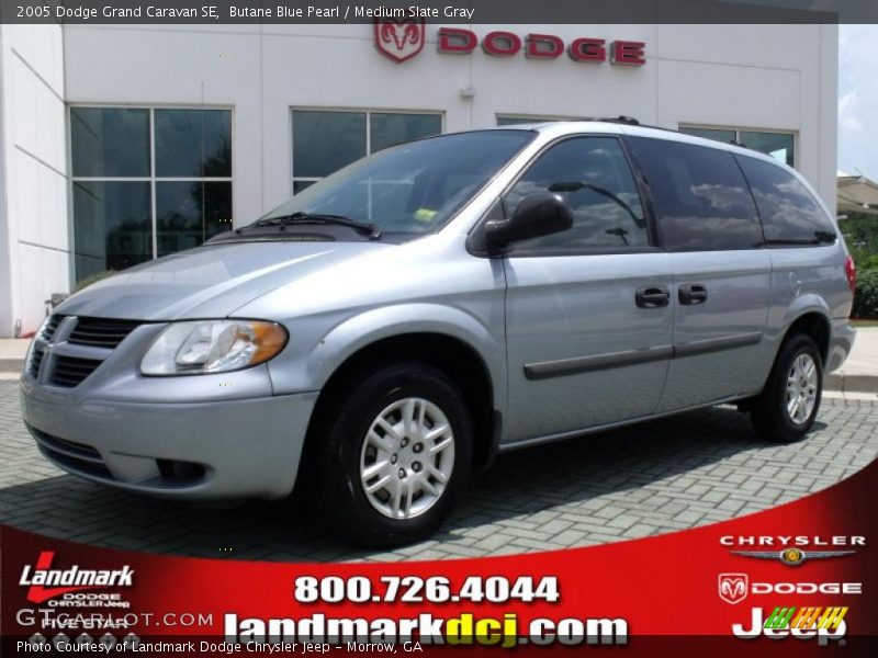 Butane Blue Pearl / Medium Slate Gray 2005 Dodge Grand Caravan SE