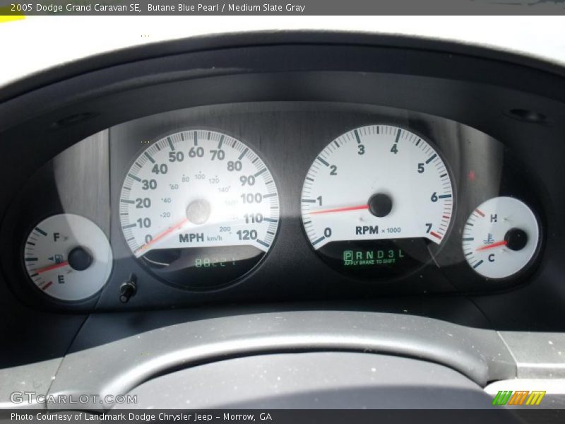 Butane Blue Pearl / Medium Slate Gray 2005 Dodge Grand Caravan SE