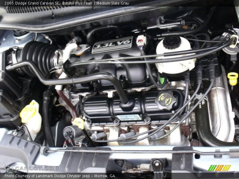 Butane Blue Pearl / Medium Slate Gray 2005 Dodge Grand Caravan SE